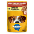 Ração Úmida Pedigree Sachê Frango ao Molho para Cães Adultos de Raças Pequenas 100 g
