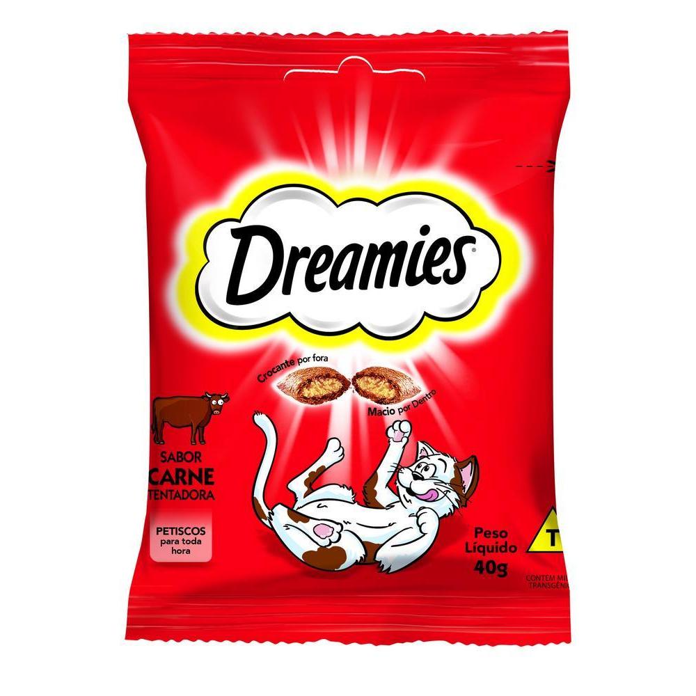 Petisco Dreamies Carne Tentadora Gatos Adultos 40g