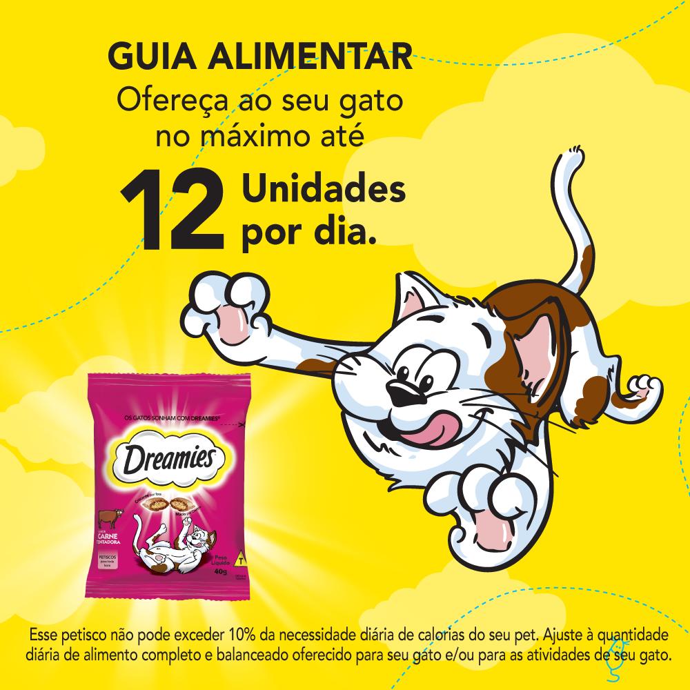 Petisco Dreamies Carne Tentadora Gatos Adultos 40g
