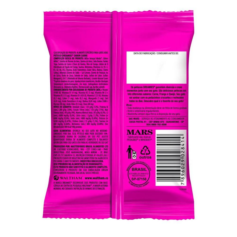 Petisco Dreamies Carne Tentadora Gatos Adultos 40g