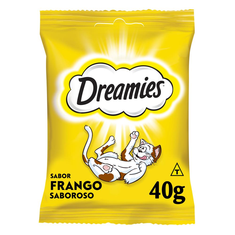 Petisco Dreamies Frango Saboroso Gatos Adultos 40g
