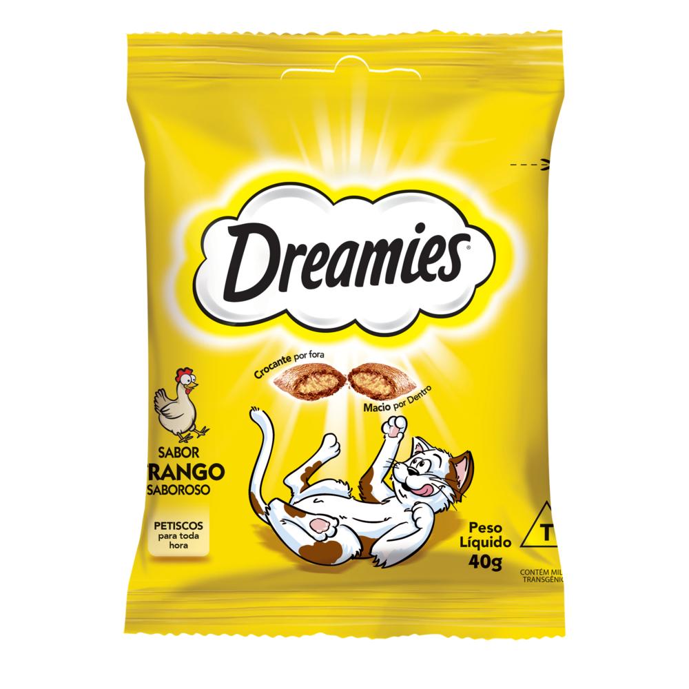 Petisco Dreamies Frango Saboroso Gatos Adultos 40g