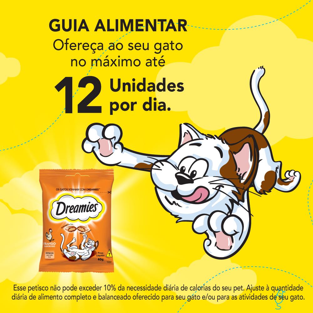 Petisco Dreamies Frango Saboroso Gatos Adultos 40g