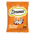 Petisco Dreamies Frango Saboroso Gatos Adultos 40g