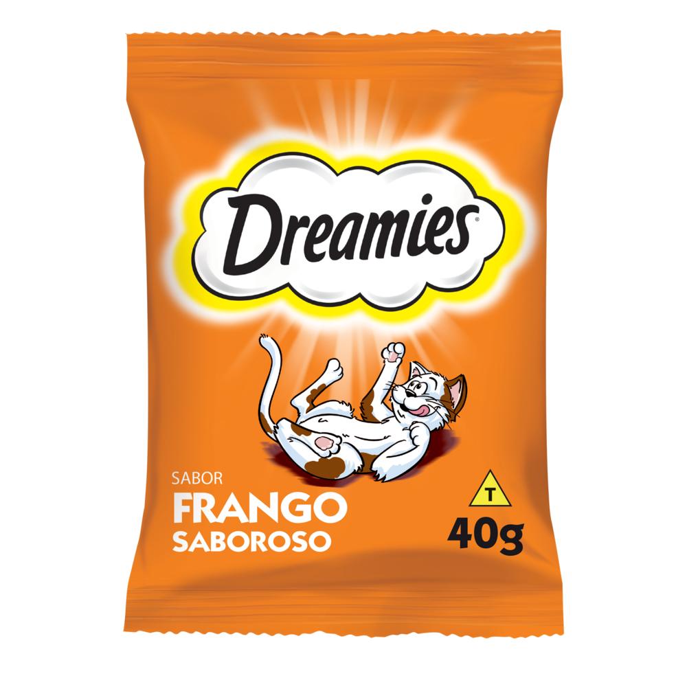 Petisco Dreamies Frango Saboroso Gatos Adultos 40g