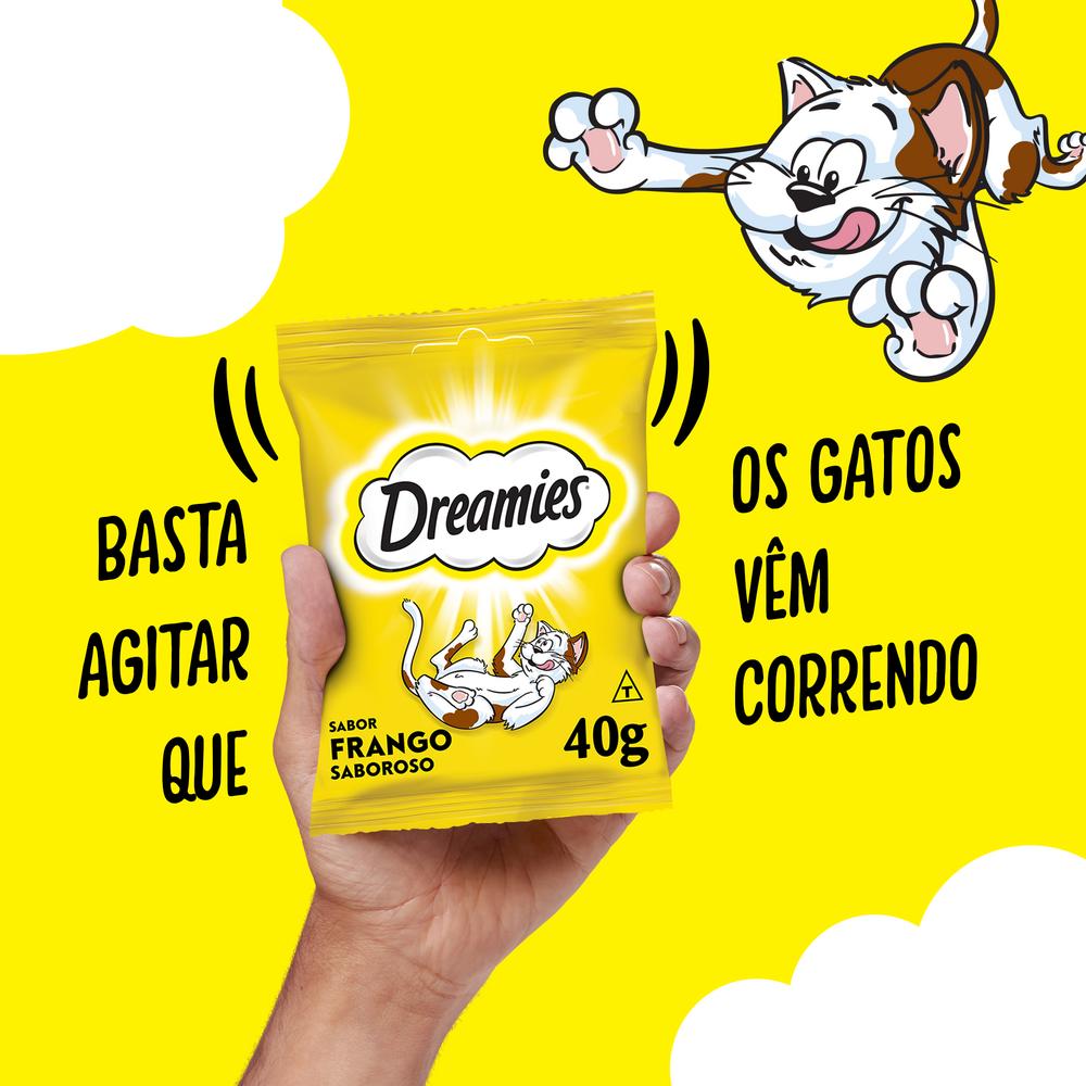 Petisco Dreamies Frango Saboroso Gatos Adultos 40g