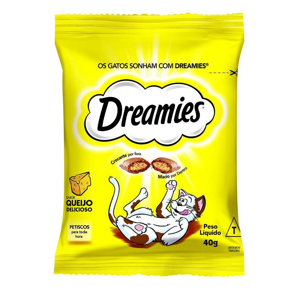 Petisco Dreamies Queijo Delicioso Gatos Adultos 40g