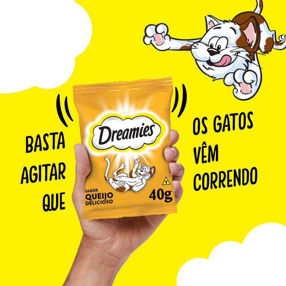 Petisco Dreamies Queijo Delicioso Gatos Adultos 40g
