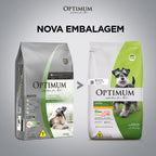 Ração Optimum para Cães Adultos Raças Pequenas e Minis Sabor Frango e Arroz 3kg