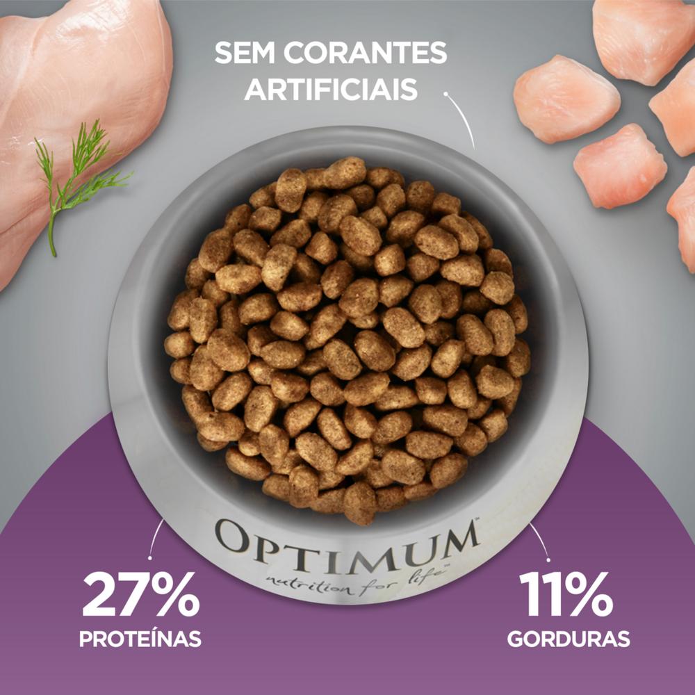 Ração Optimum para Cães Filhotes Raças Pequenas e Minis Sabor Frango e Arroz 3kg