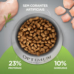 Ração Optimum para Cães Adultos Raças Pequenas e Minis Sabor Frango e Arroz 10,1kg