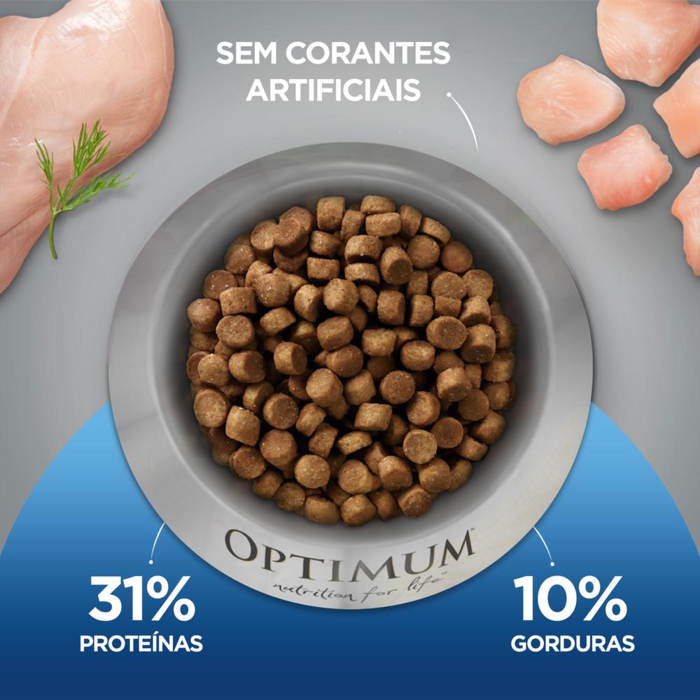 Ração Optimum para Gatos Adultos Castrados Sabor Frango 3kg