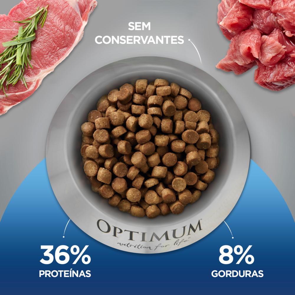 Ração Optimum para Gatos Adultos Castrados Sabor Carne 3kg