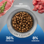 Ração Optimum para Gatos Adultos Castrados Sabor Carne 3kg