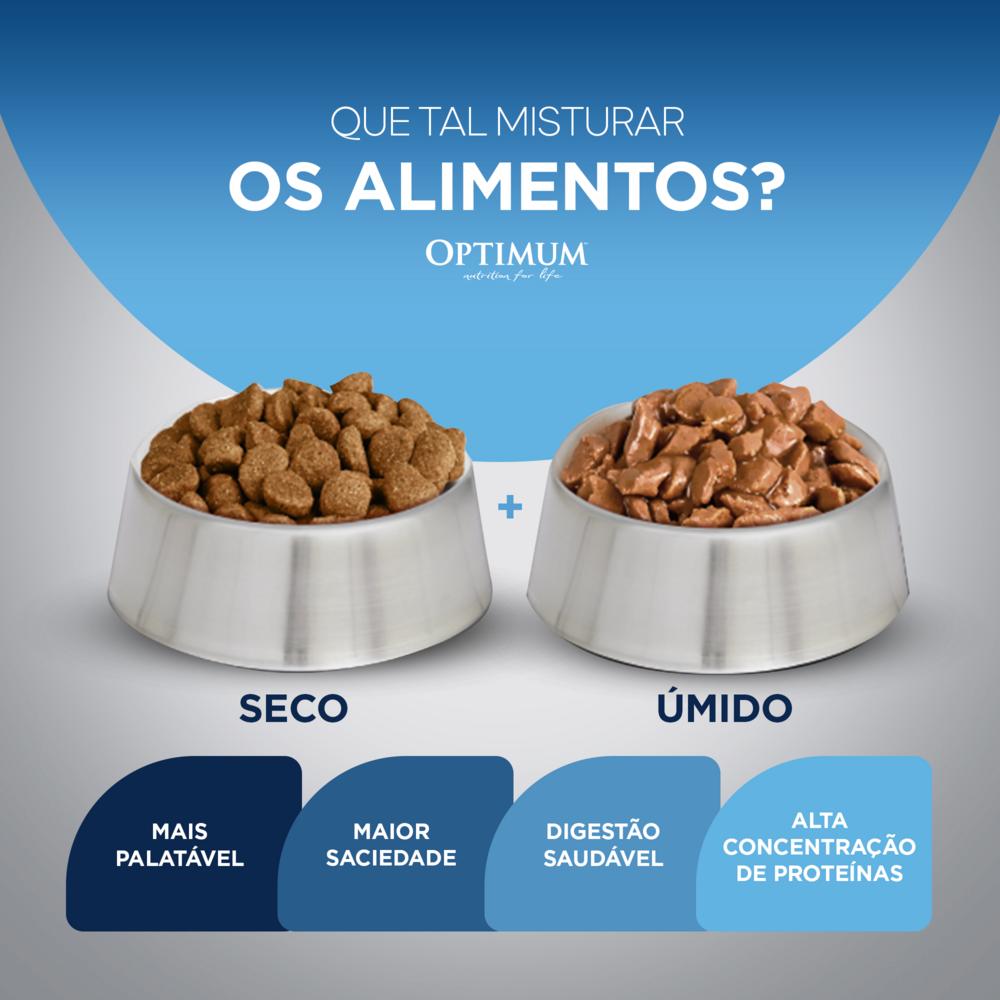 Ração Optimum para Gatos Adultos Castrados Sabor Carne 10,1kg