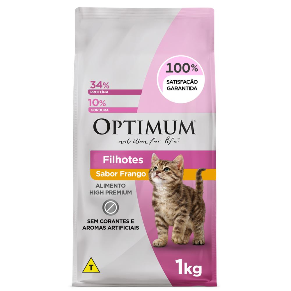 Ração Optimum para Gatos Filhotes Sabor Frango 1kg