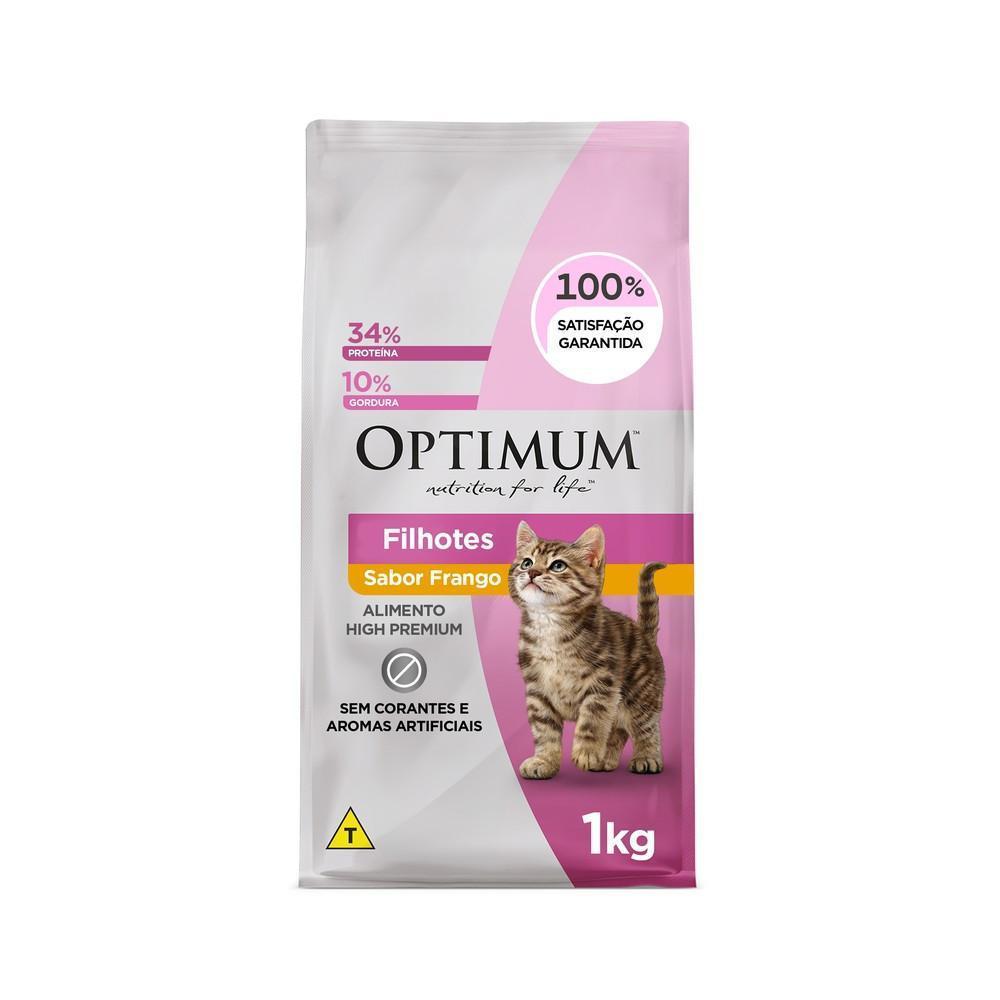 Ração Optimum para Gatos Filhotes Sabor Frango 1kg