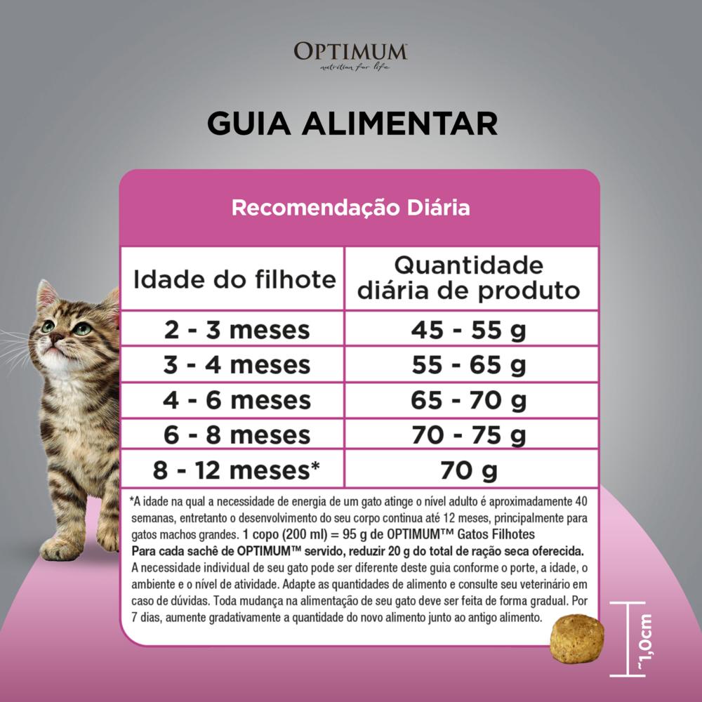 Ração Optimum para Gatos Filhotes Sabor Frango 1kg