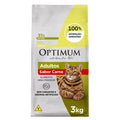 Ração Optimum para Gatos Adultos Sabor Carne 3kg