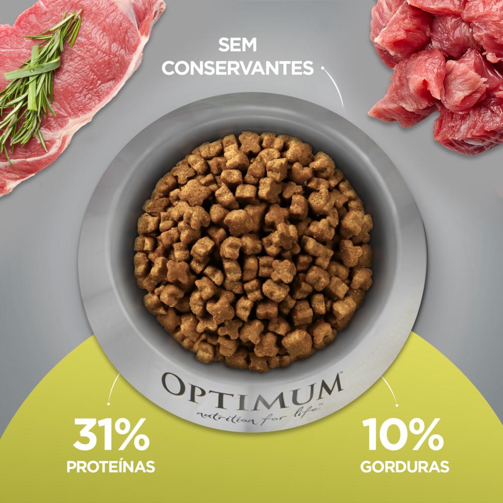 Ração Optimum para Gatos Adultos Sabor Carne 3kg