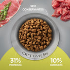 Ração Optimum para Gatos Adultos Sabor Carne 3kg