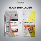 Ração Optimum para Gatos Adultos Sabor Carne 3kg