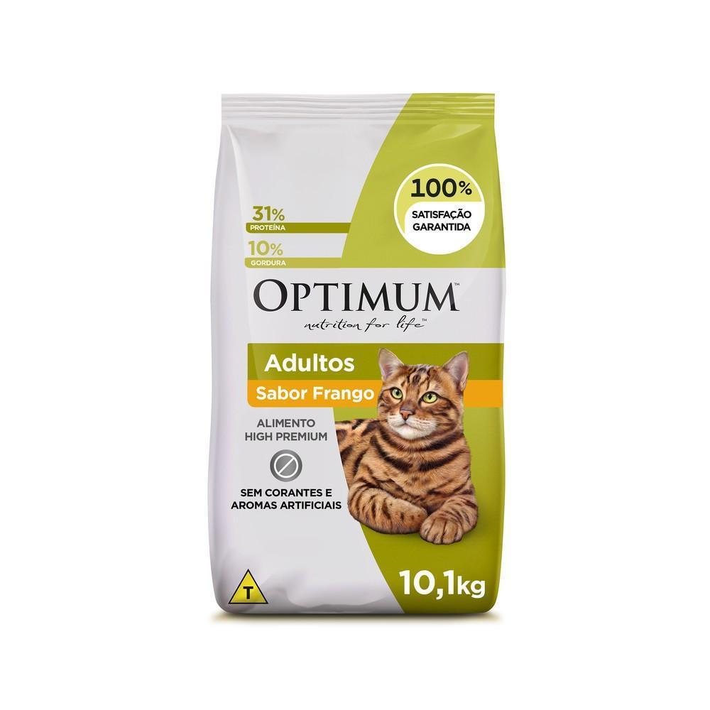 Ração Optimum para Gatos Adultos Sabor Frango 10,1kg