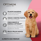 Ração Optimum Frango e Arroz para Cães Filhotes Raças Médias e Grandes até 18 meses 15kg