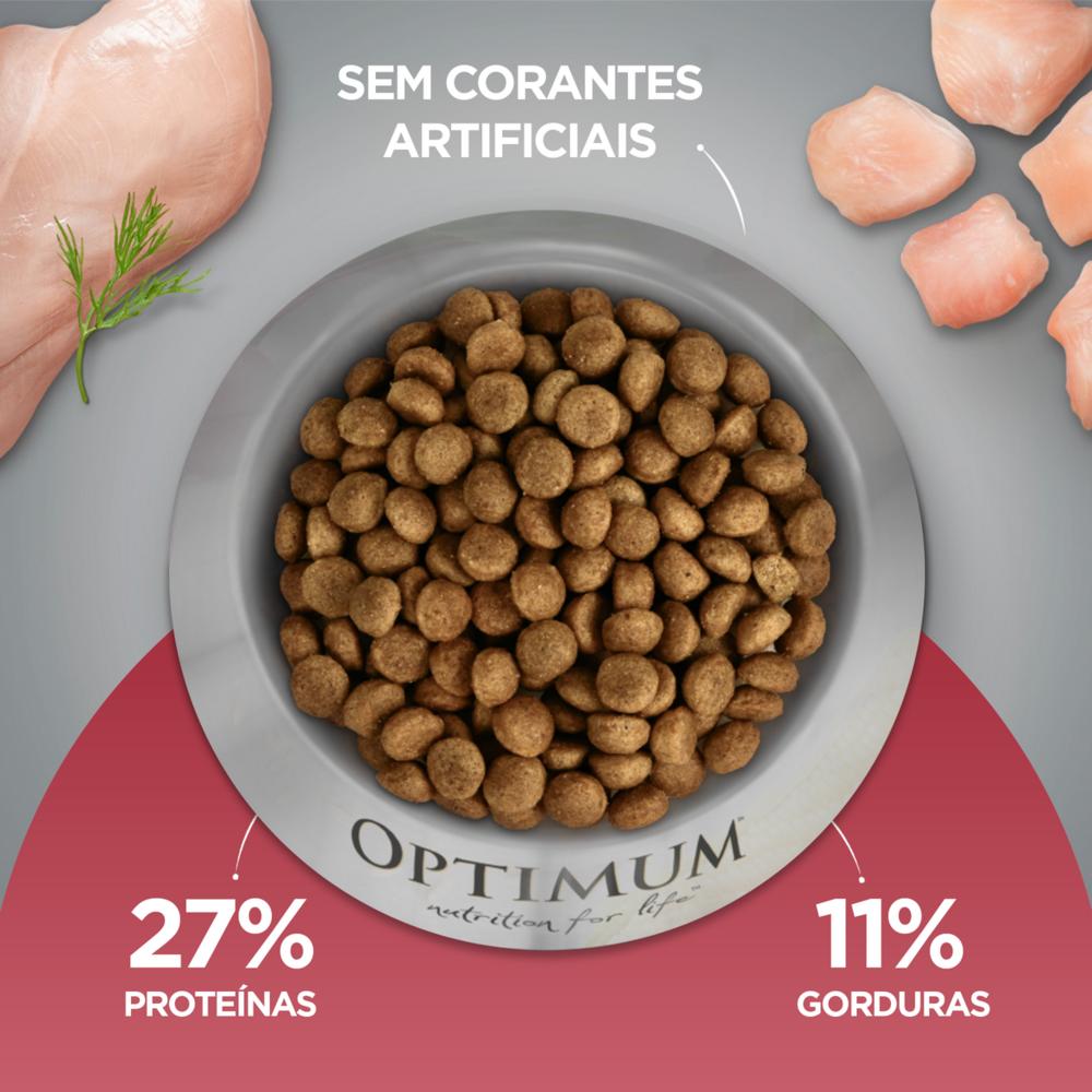 Ração Optimum Frango e Arroz para Cães Filhotes Raças Médias e Grandes até 18 meses 15kg