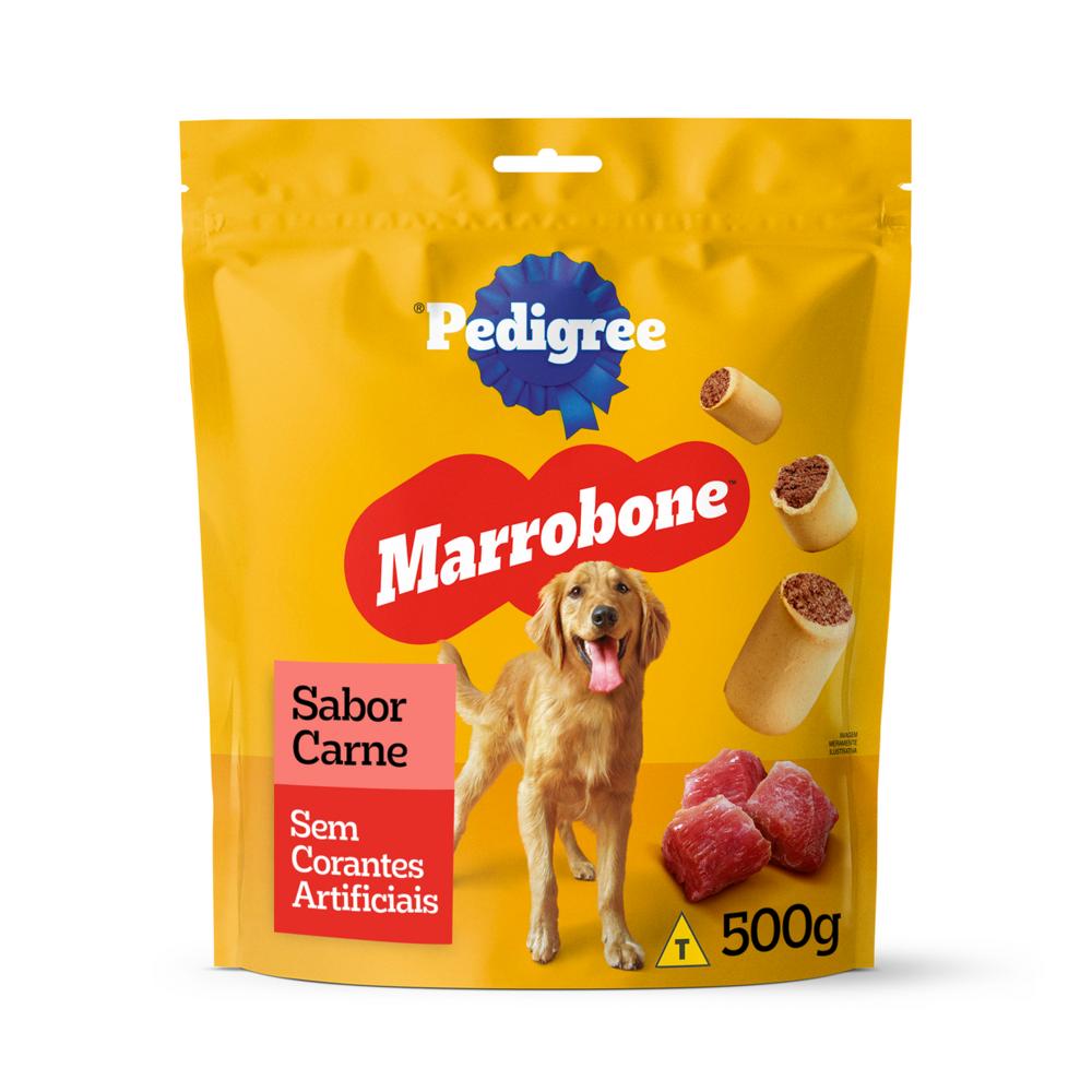 Biscoito Pedigree Marrobone Carne Para Cães Adultos 500g
