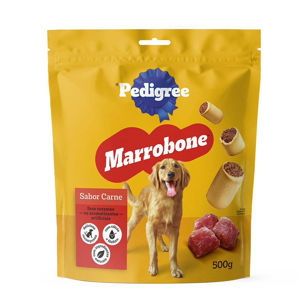 Biscoito Pedigree Marrobone Carne Para Cães Adultos 500g