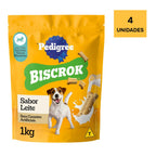 Biscoito Pedigree Biscrok Para Cães Adultos Raças Pequenas 1kg 4un