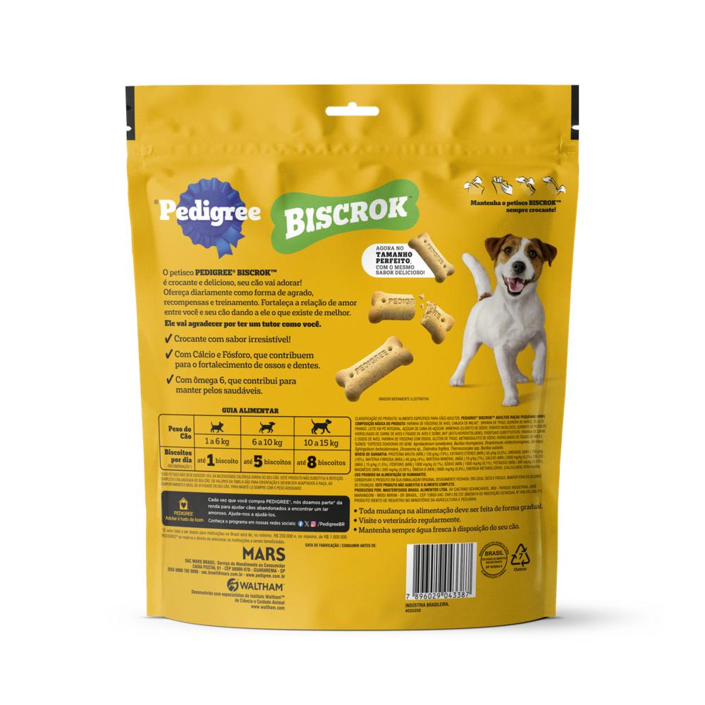 Biscoito Pedigree Biscrok Para Cães Adultos Raças Pequenas 1 kg