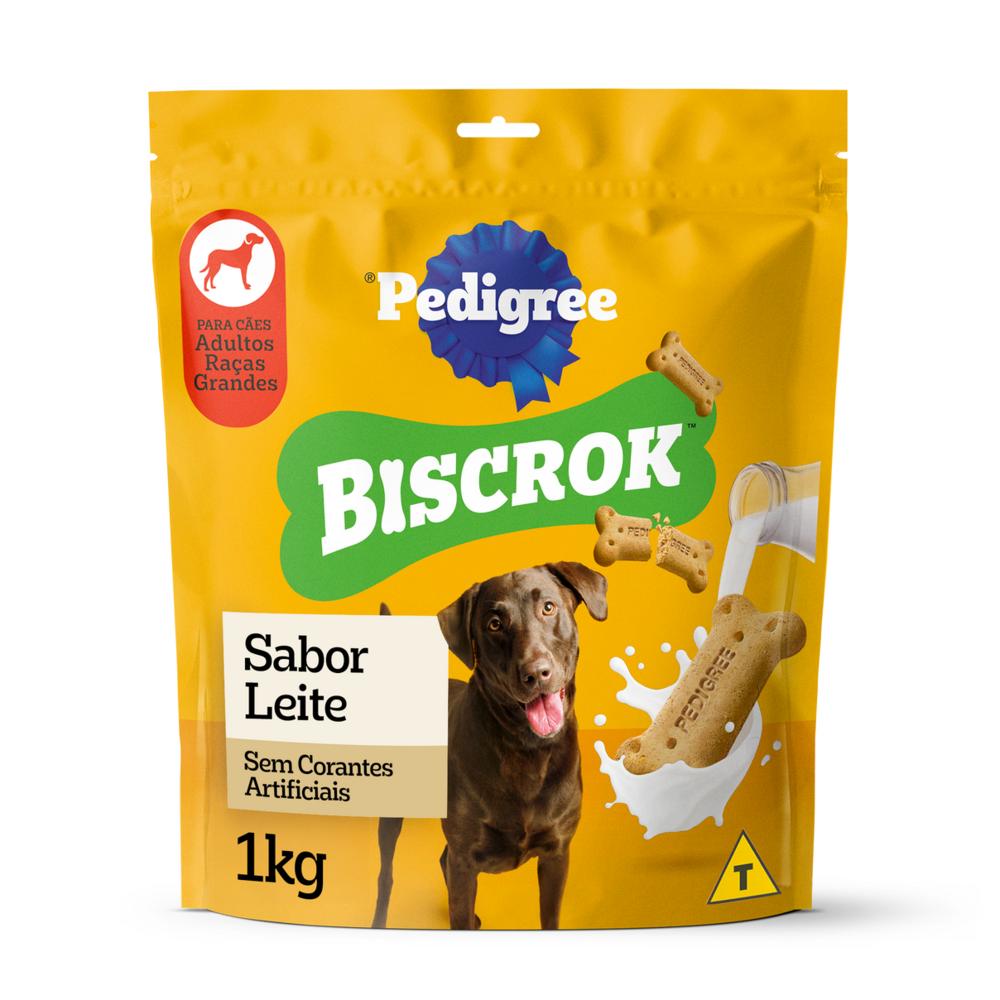 Biscoito Pedigree Biscrok Para Cães Adultos Raças Grandes 1 kg