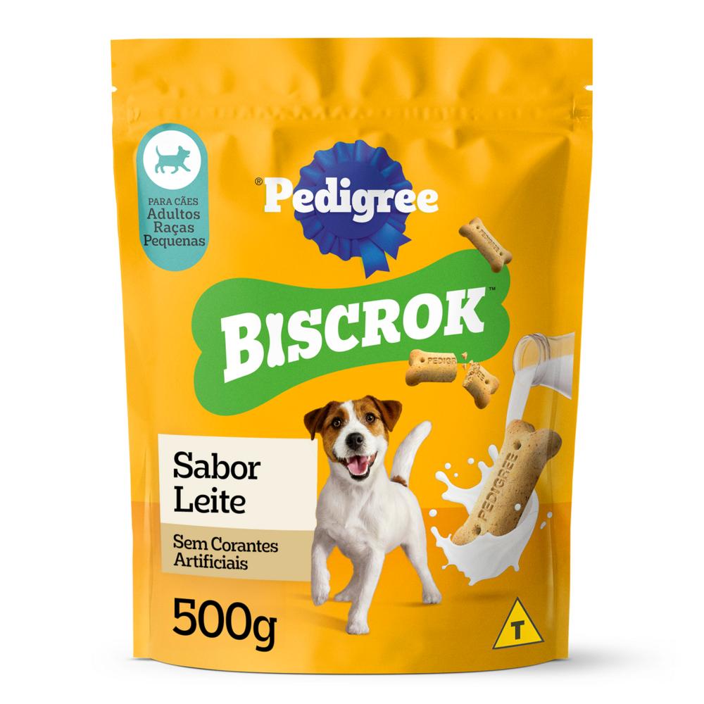 Biscoito Pedigree Biscrok Para Cães Adultos Raças Pequenas 500 g