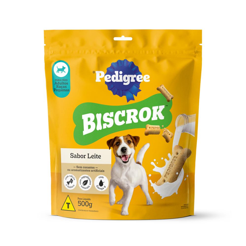 Biscoito Pedigree Biscrok Para Cães Adultos Raças Pequenas 500 g