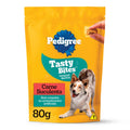Petisco Pedigree Tasty Bites para Cães Adultos Sabor Carne Suculenta 80g
