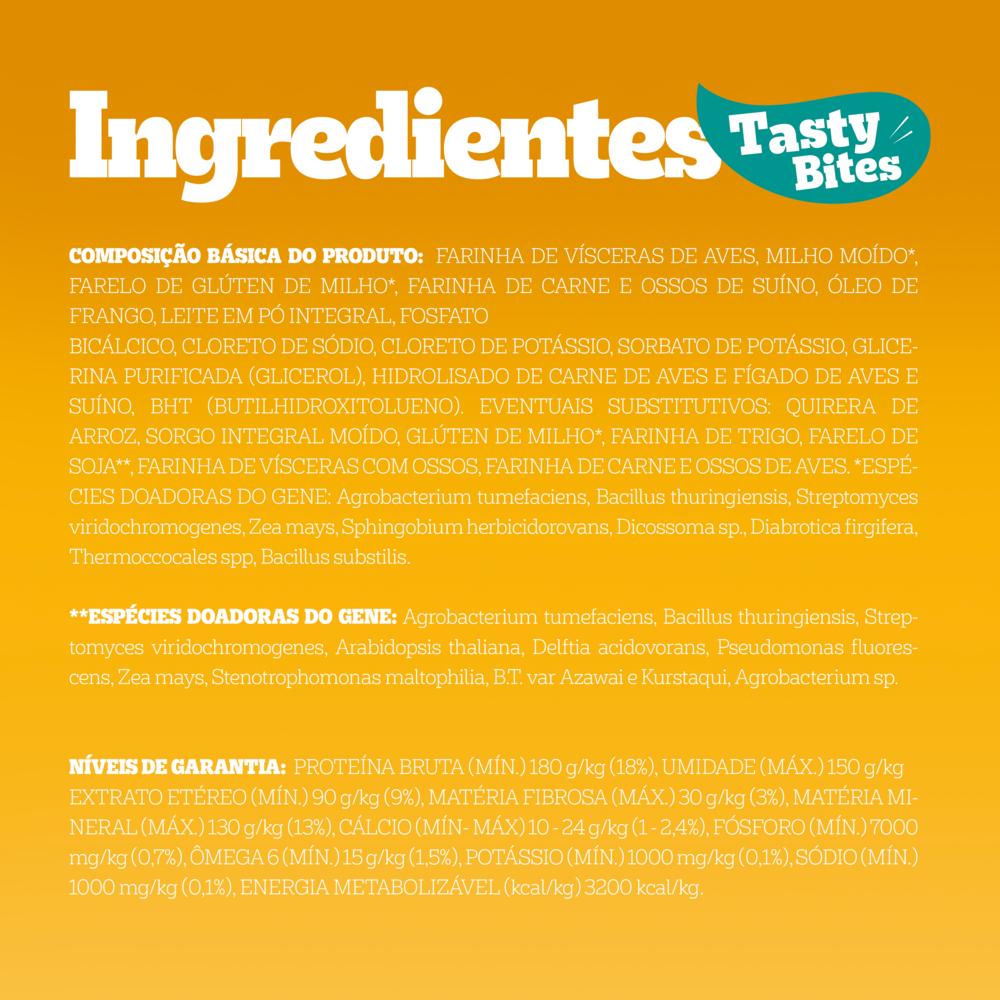 Petisco Pedigree Tasty Bites para Cães Adultos Sabor Frango Saboroso 80g