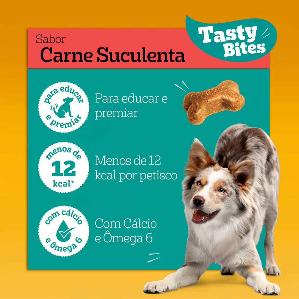 Petisco Pedigree Tasty Bites para Cães Adultos Sabor Carne Suculenta 40g