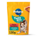 Petisco Pedigree Tasty Bites para Cães Adultos Sabor Carne Suculenta 130g