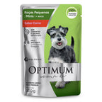 Ração Úmida Optimum Sachê para Cães Adultos Raças Pequenas e Minis Sabor Carne 100g