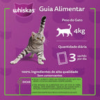 Ração Úmida Whiskas Sachê Cordeiro ao Molho para Gatos Adultos 85 g