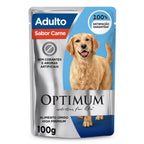 Ração Úmida Optimum Sachê para Cães Adultos Sabor Carne 100g