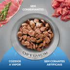 Ração Úmida Optimum Sachê para Gatos Adultos Castrados Sabor Carne 85g