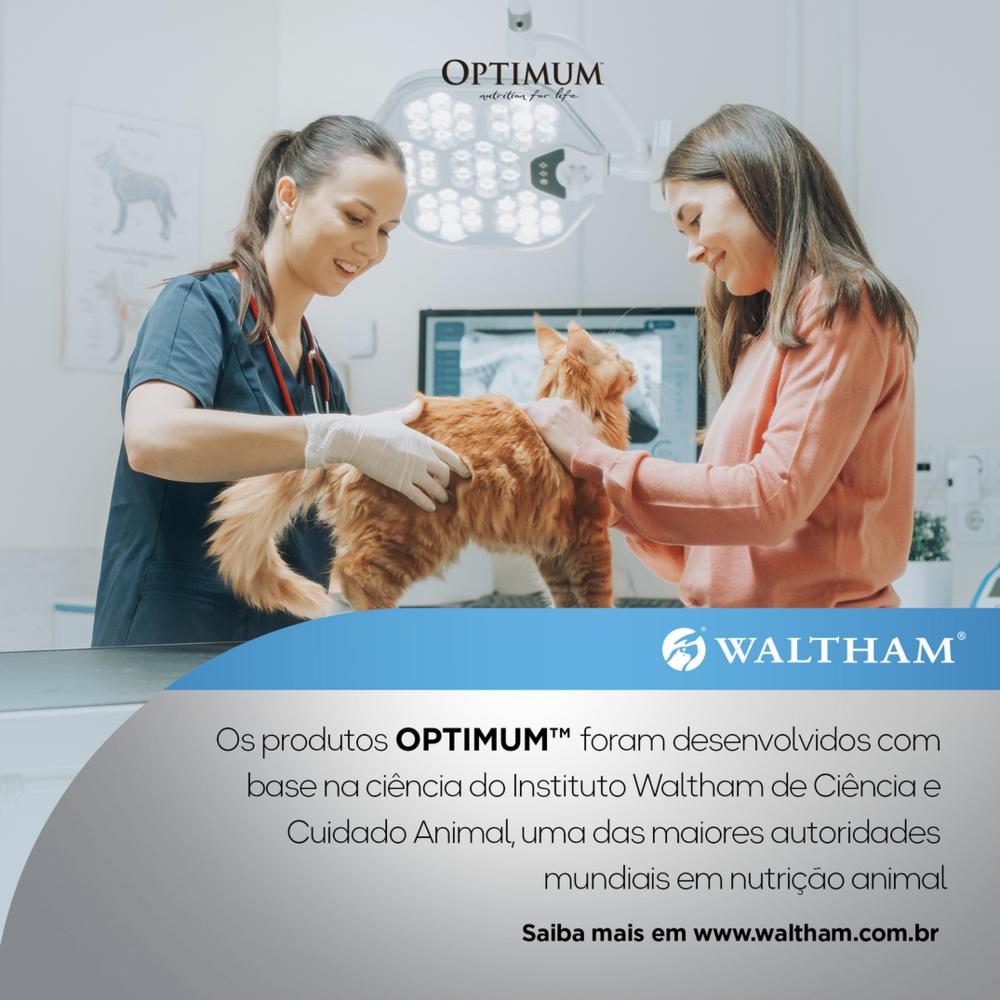 Ração Úmida Optimum Sachê para Gatos Adultos Castrados Sabor Carne 85g