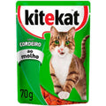 Ração Úmida Kitekat Sachê Cordeiro ao Molho para Gatos Adultos - 70 g