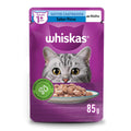 Ração Úmida Whiskas Sachê Peixe ao Molho para Gatos Adultos Castrados 85 g 10un