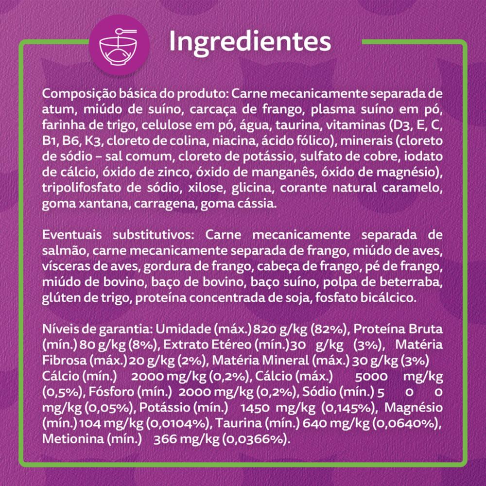 Ração Úmida Whiskas Sachê Peixe Jelly para Gatos Adultos 85 g