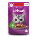 Ração Úmida Whiskas Sachê Carne ao Molho para Gatos Adultos 85g 10un