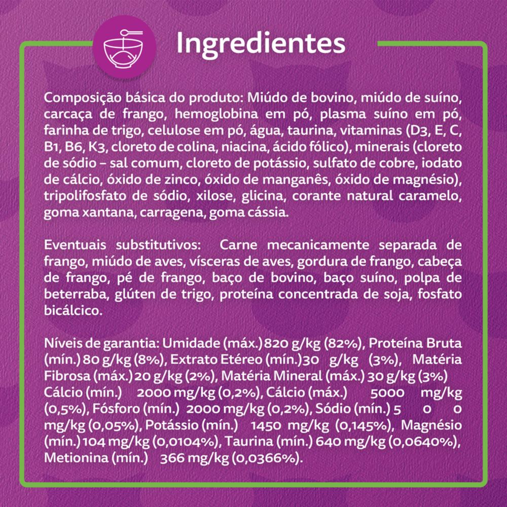 Ração Úmida Whiskas Sachê Carne Jelly para Gatos Adultos 85 g